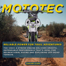 MotoTec X3 125CC 4-Stroke Green Gas-Powered Dirt Bike (SAK86035)