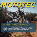 MotoTec X4 150CC 4-Stroke High-Performance Gas-Powered Dirt Bike (SAK95731)