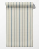 Moulding Line Wallpaper in Dusty Blue