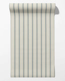 Moulding Line Wallpaper in Dusty Blue by Riverpine