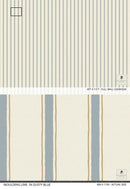 Moulding Line Wallpaper in Dusty Blue by Riverpine