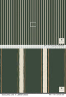 Moulding Line Wallpaper in Library Green