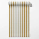 Moulding Line Wallpaper in Ochre Gold by Riverpine