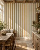 Moulding Line Wallpaper in Ochre Gold