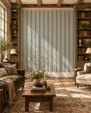 Moulding Line Wallpaper in Stone Blue