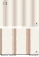 Moulding Line Wallpaper in Vintage Rose by Riverpine
