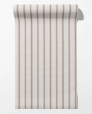 Moulding Line Wallpaper in Vintage Rose by Riverpine