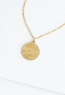 Mountain Adventure Necklace in Gold
