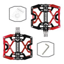 Mountain Bike 1 Pair Pedals Aluminum Alloy Cycling Bicycle Ultralight Wide Platform Anti-slip Pedal Bike Pedals Metal Bicycle Pedals Sealed Bearing Aluminum Alloy Mountain Bike Pedals Flat