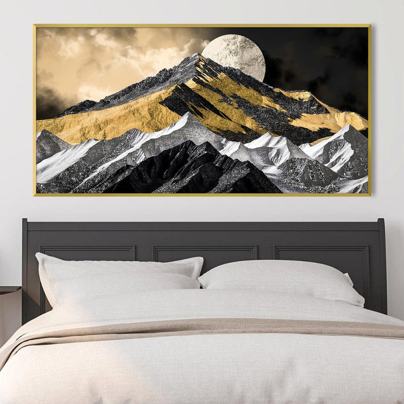 Mountain Eclipse Canvas