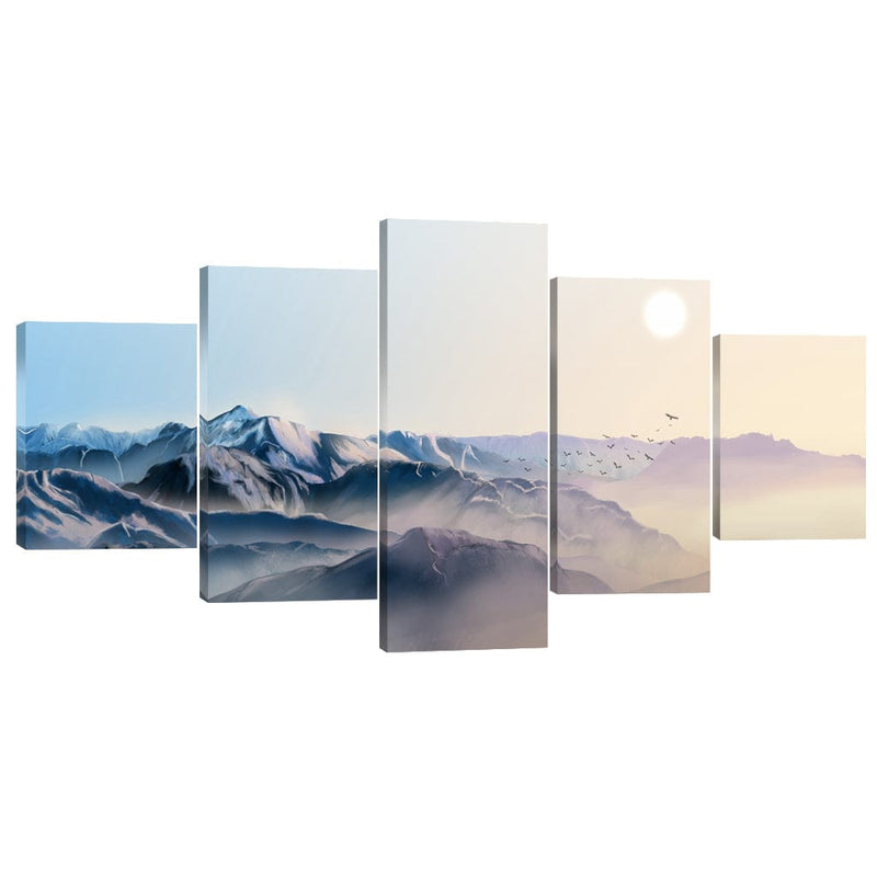 Mountain Horizon Canvas - 5 Panel