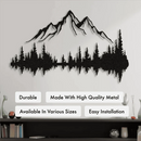 Mountain and Forest Metal Wall Art