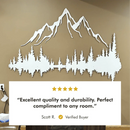 Mountain and Forest Metal Wall Art