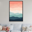 Mountain Range Landscape Canvas