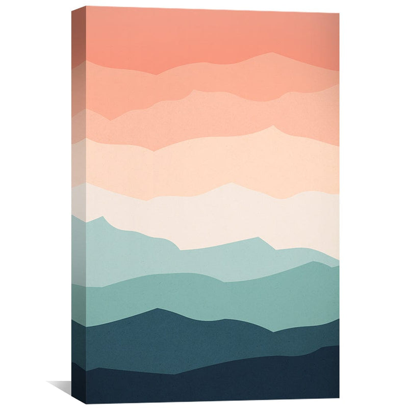 Mountain Range Landscape Canvas