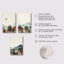 GobekUsa Mountain Wall Art Set - Watercolor Landscape