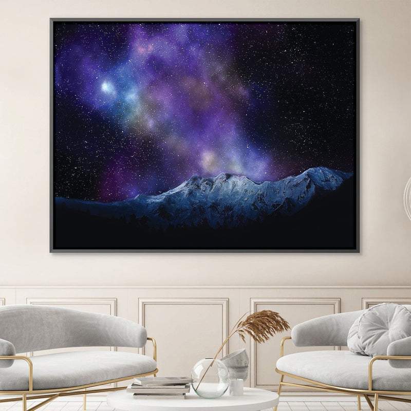 Mountains and Stars Canvas