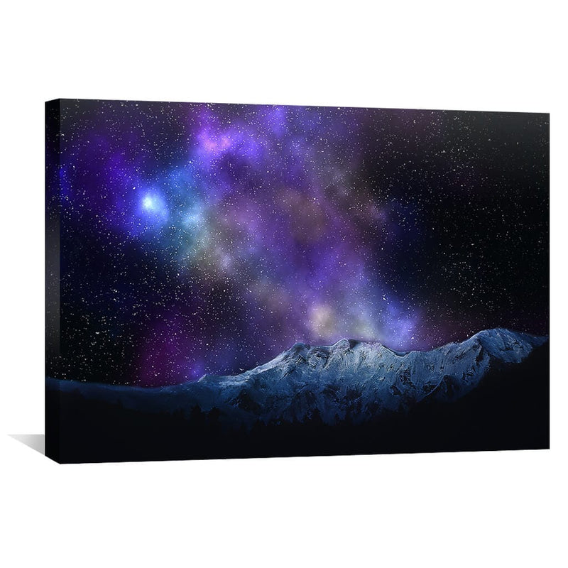 Mountains and Stars Canvas