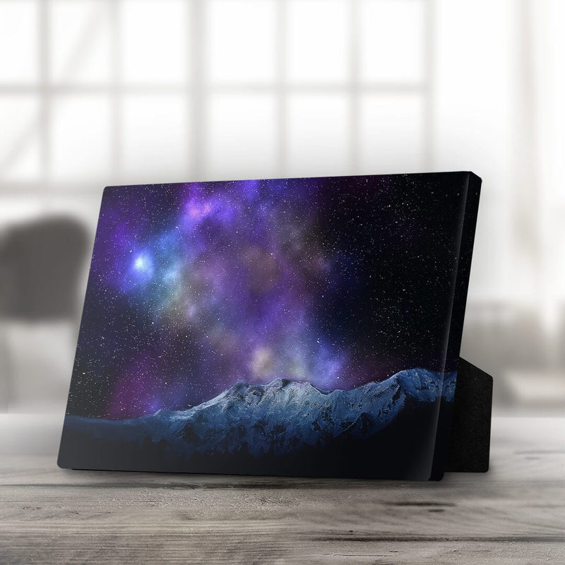 Mountains and Stars Desktop Canvas