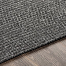 Black Braided Faux Jute Rug