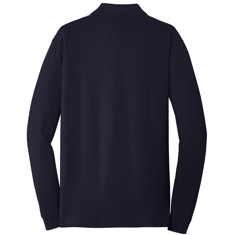 Men's Big Size Port Authority EZCotton Long Sleeve Polo Shirt