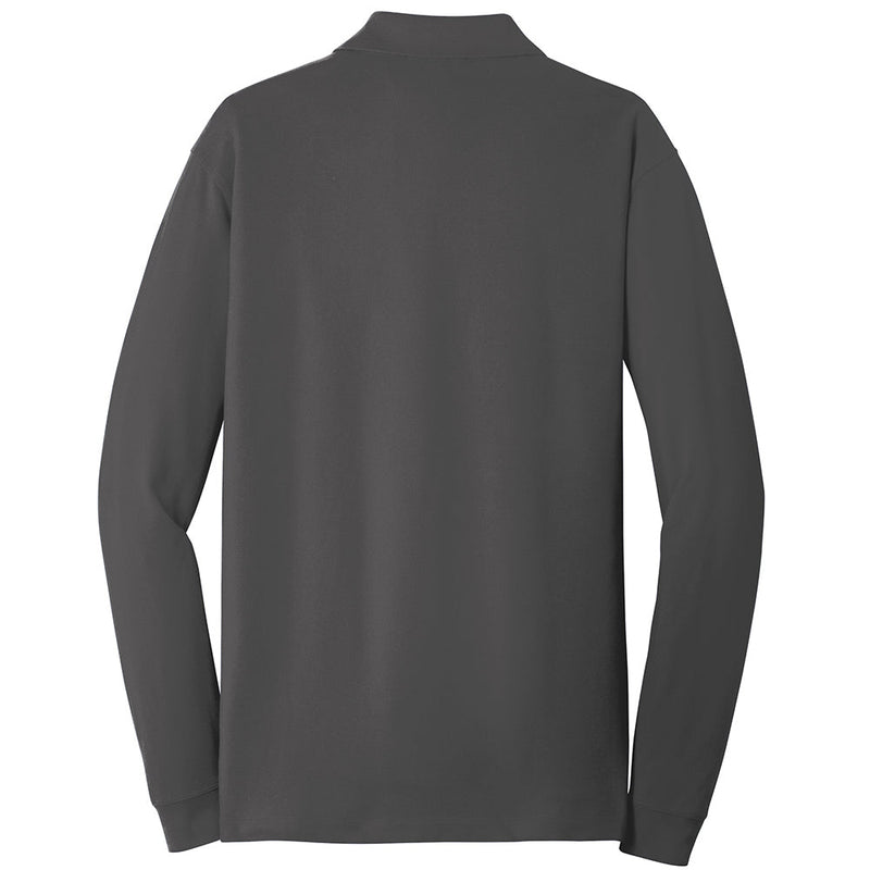 Men's Big Size Port Authority EZCotton Long Sleeve Polo Shirt