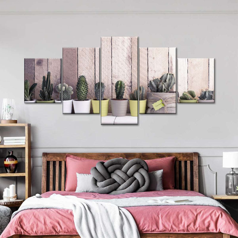 Succulent Plant Pots Wall Art