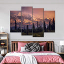 Denali Mountains And Forest Wall Art