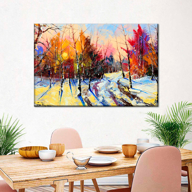 Snowy Forest Wall Art