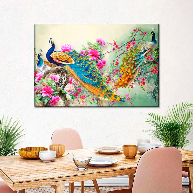 Bewitching Peacocks Wall Art