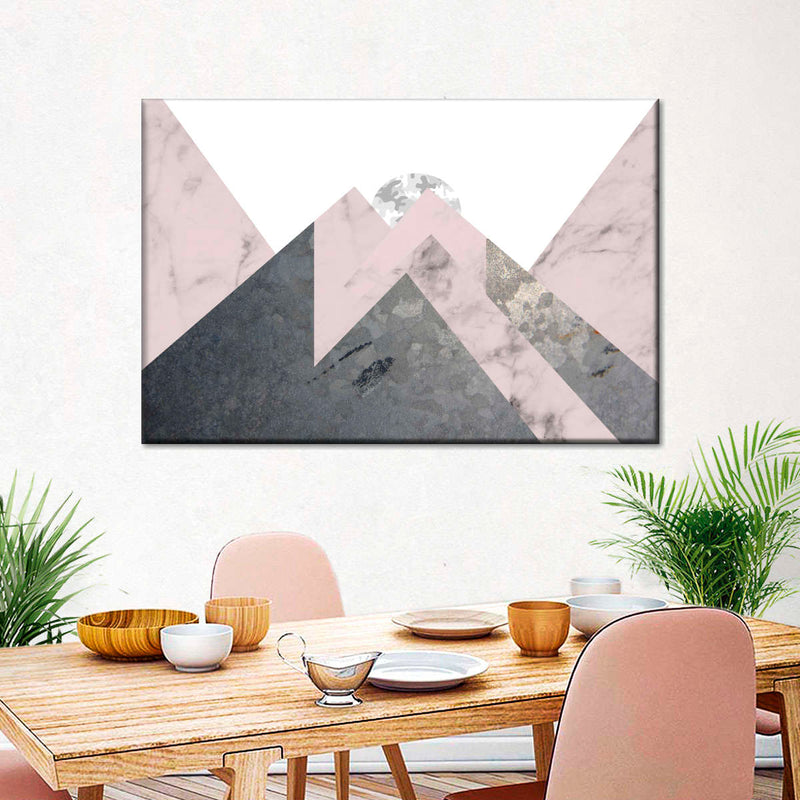 Geometric Textured Landscape Wall Art