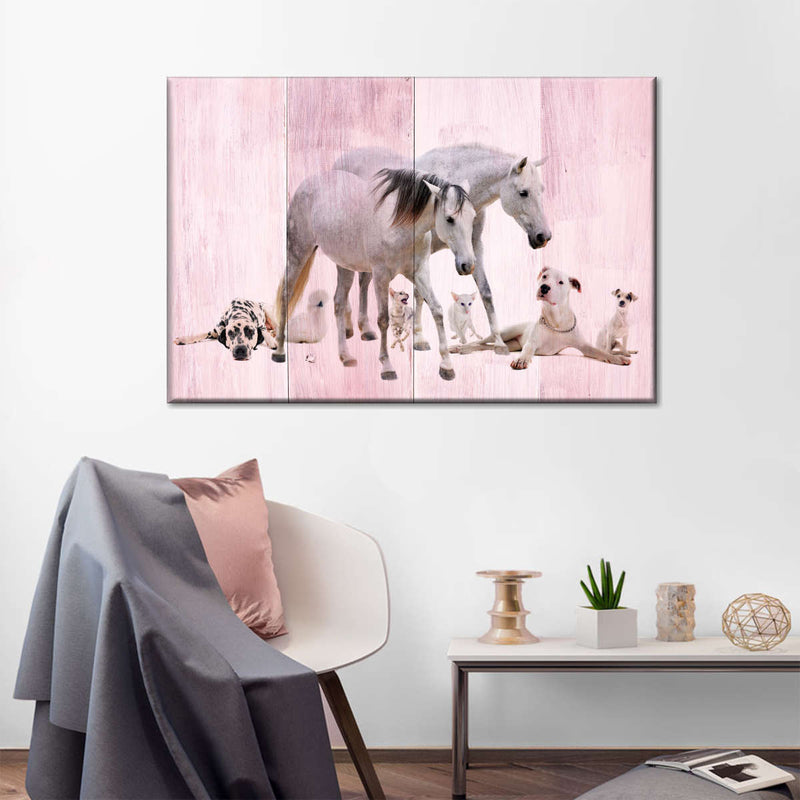 Dogs And Horses Wall Art