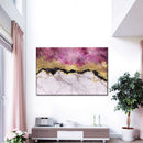 Pink And Gold Abstract Wall Art