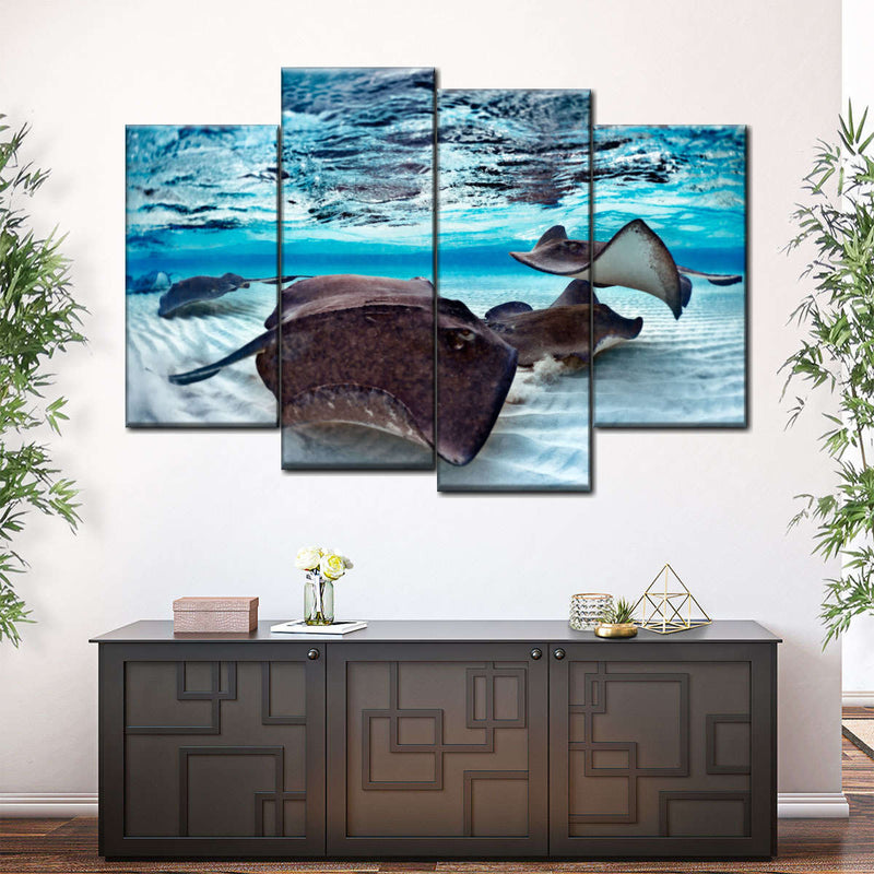 Stingrays Sea Life Wall Art