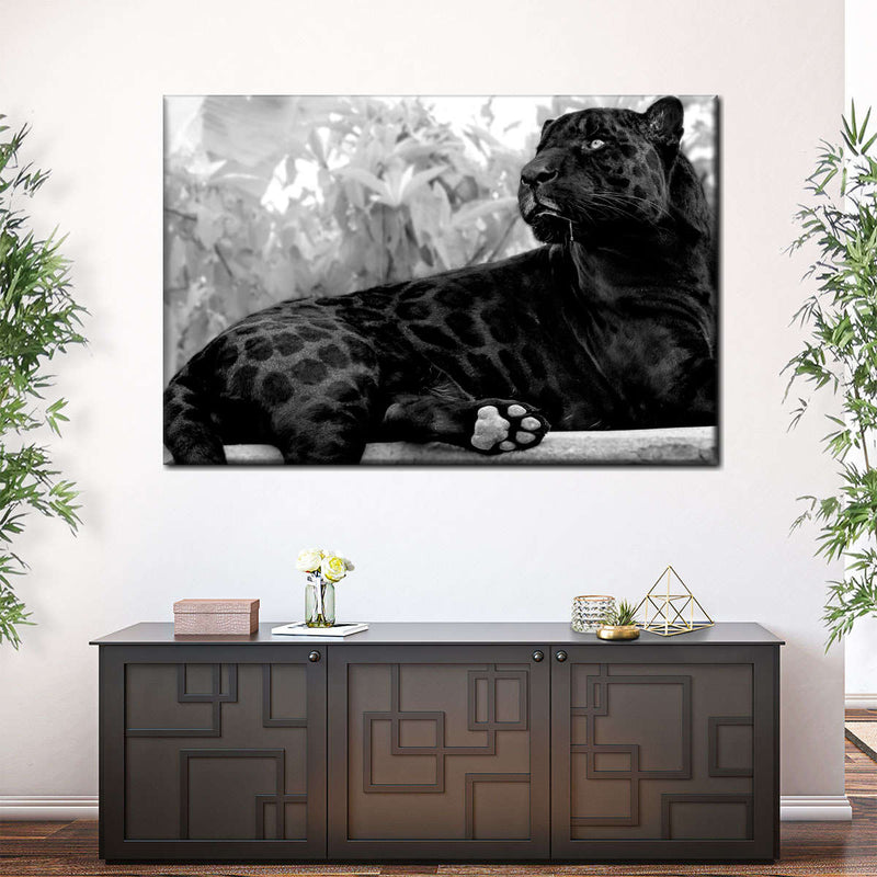 Black Panther Monochrome Wall Art