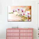 Orchid Flowers On Water Wall Art