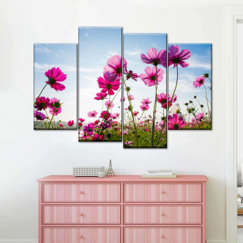 Wild Cosmos Flowers Wall Art