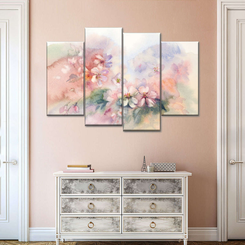 Abstract Cherry Blossom Wall Art