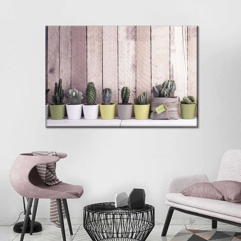 Succulent Plant Pots Wall Art