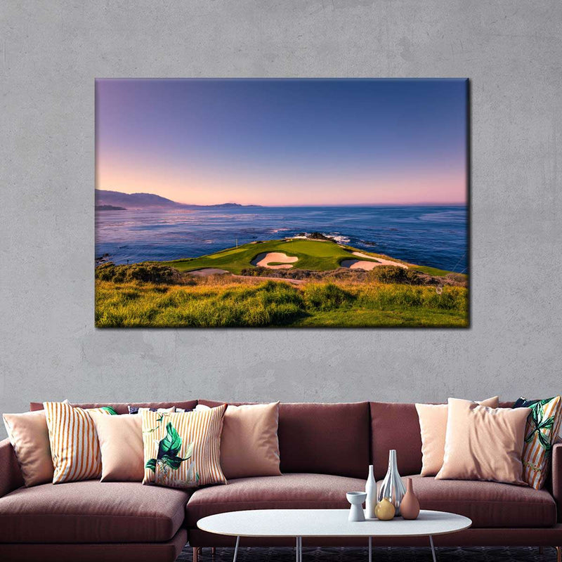 Pebble Beach Blue Sky Wall Art