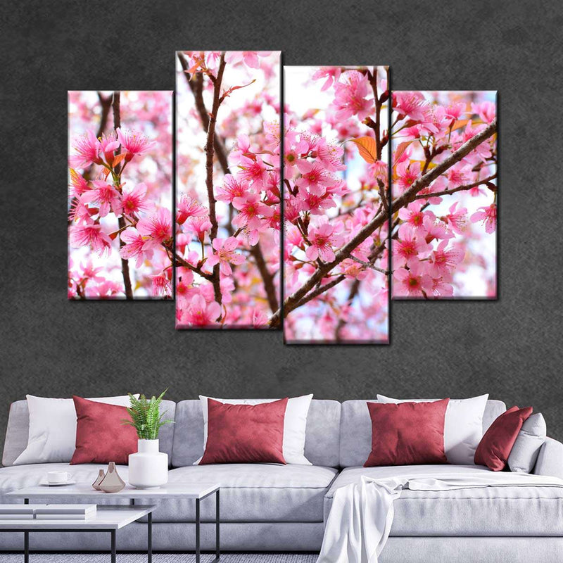 Oriental Cherry Blossom Wall Art