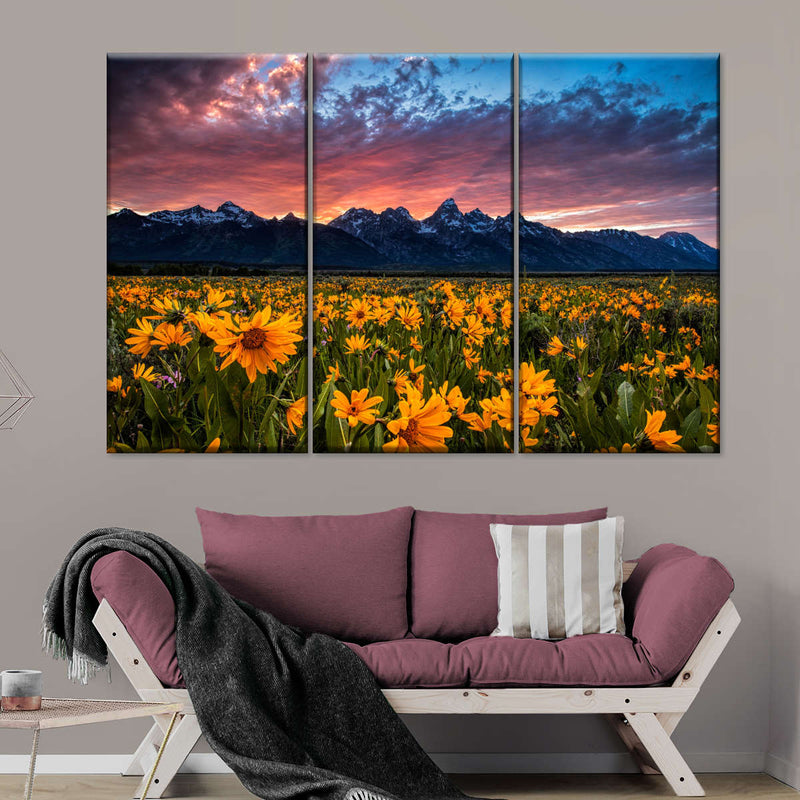 Grand Teton Wildflowers Wall Art