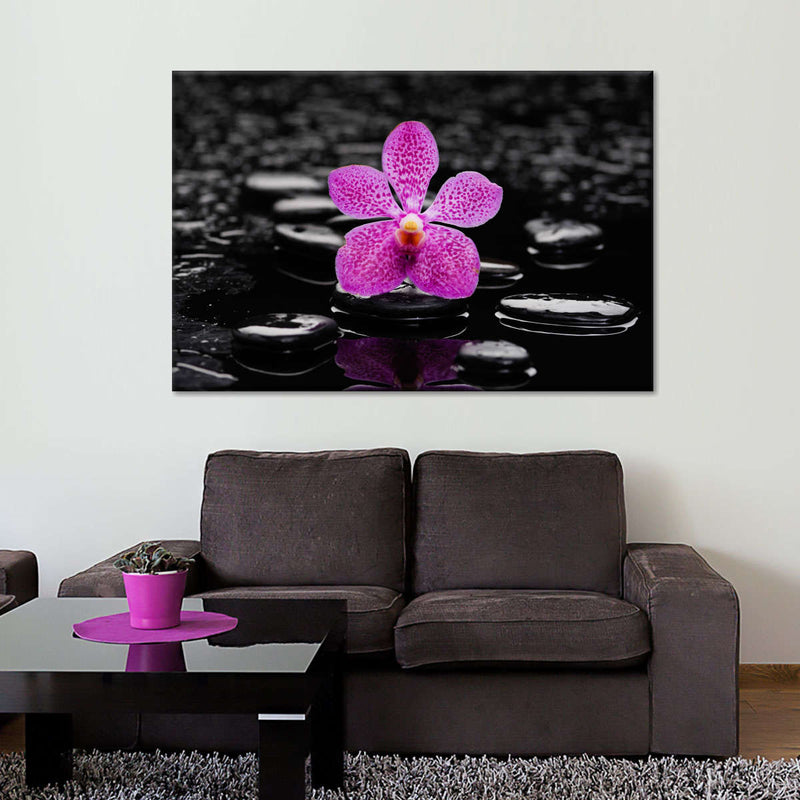 Zen Purple Orchid Wall Art