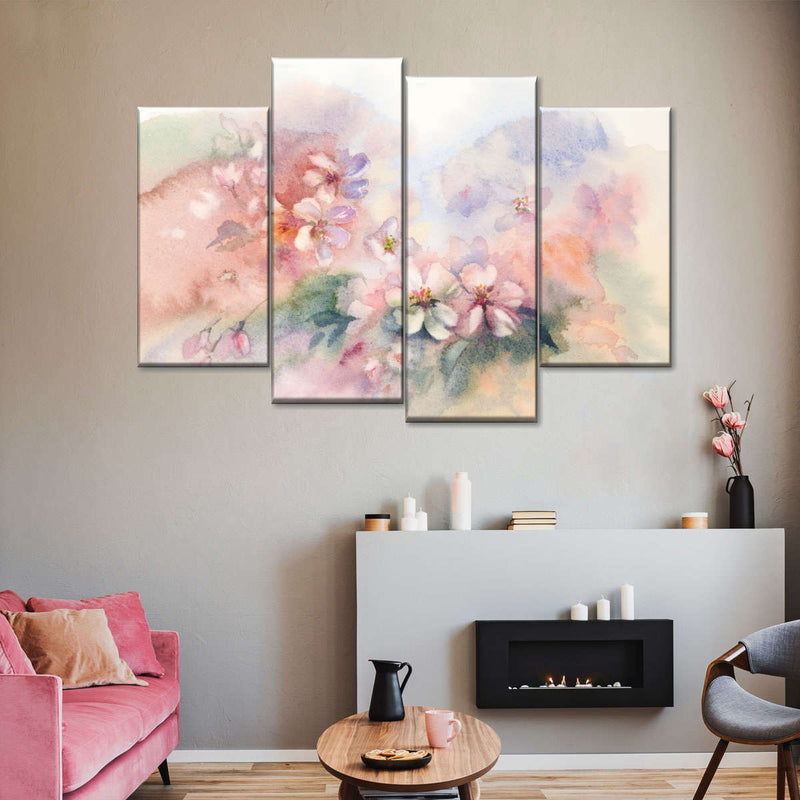 Abstract Cherry Blossom Wall Art