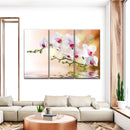 Orchid Flowers On Water Wall Art