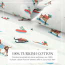 Turkish Cotton Christmas Flannel Sheet Set - Whittaker Collection by Great Bay Home