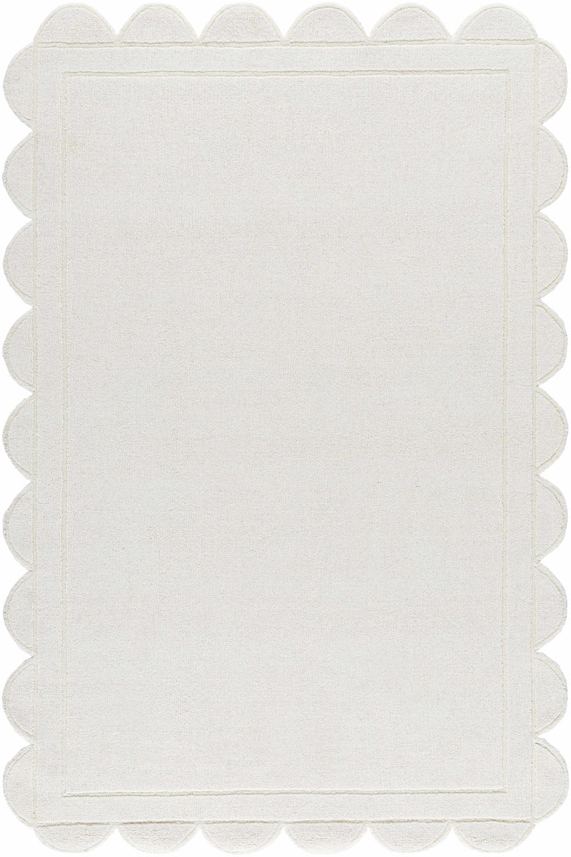 Uhuro White Geometric Area Rug