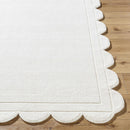 Uhuro White Geometric Area Rug