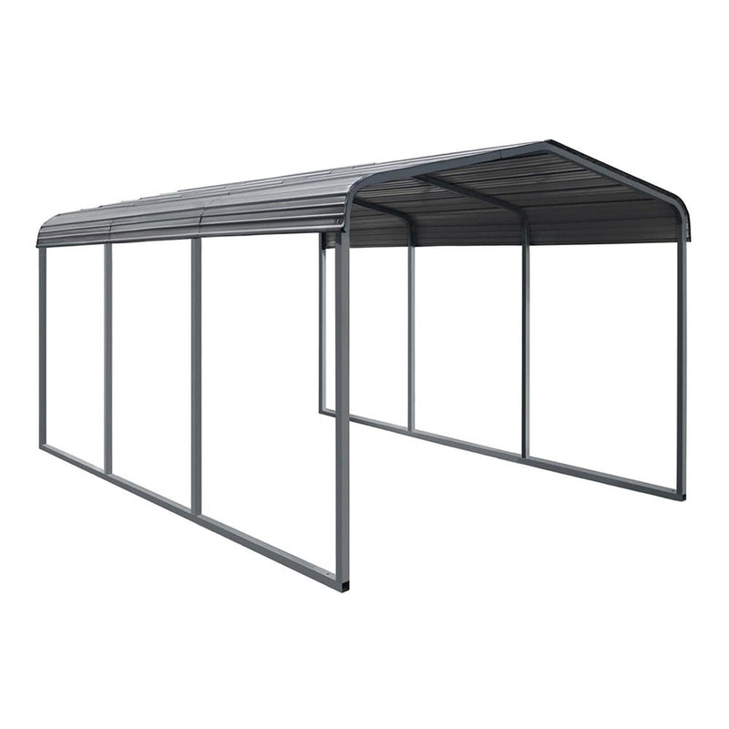 [10x15FT] MPT Large Heavy Duty Outdoor Metal Carport For Cars, Trucks And Boats (SAK95738)