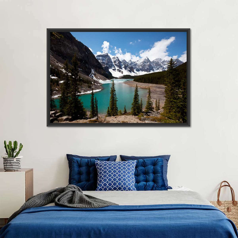 Moraine Lake At Banff Park Wall Art